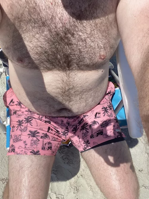 Just a bear at the beach, maybe one day I won’t be so damn pale