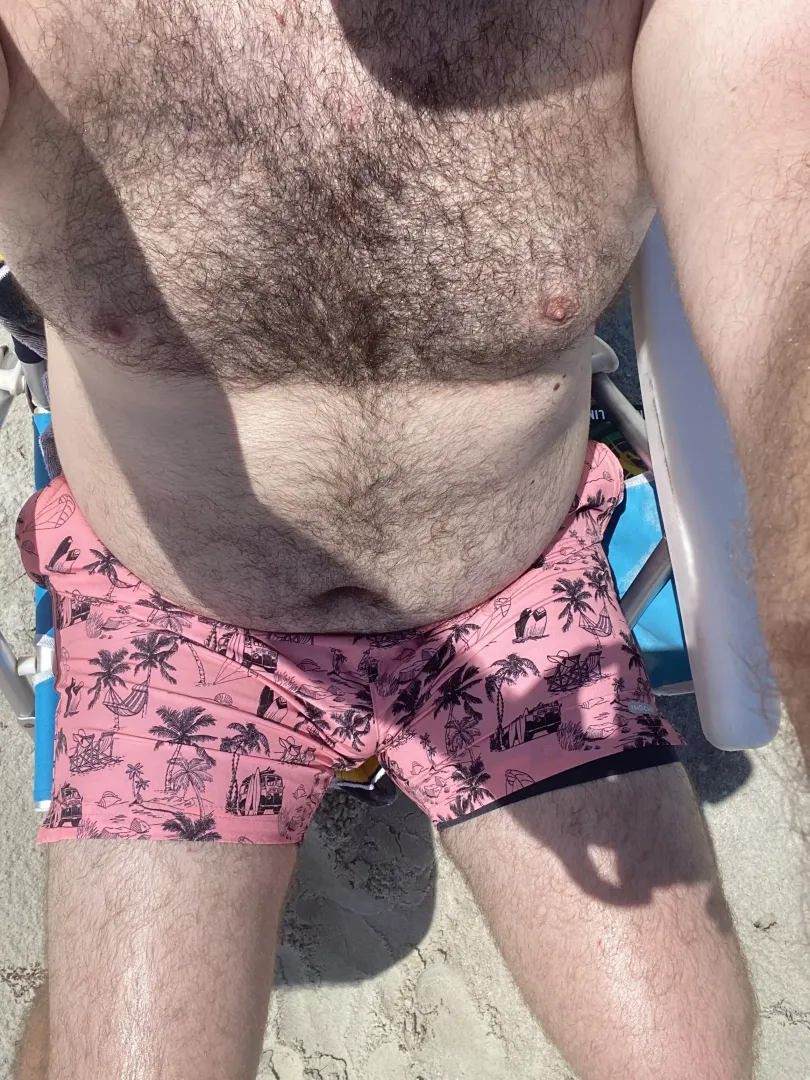 Just a bear at the beach, maybe one day I won’t be so damn pale