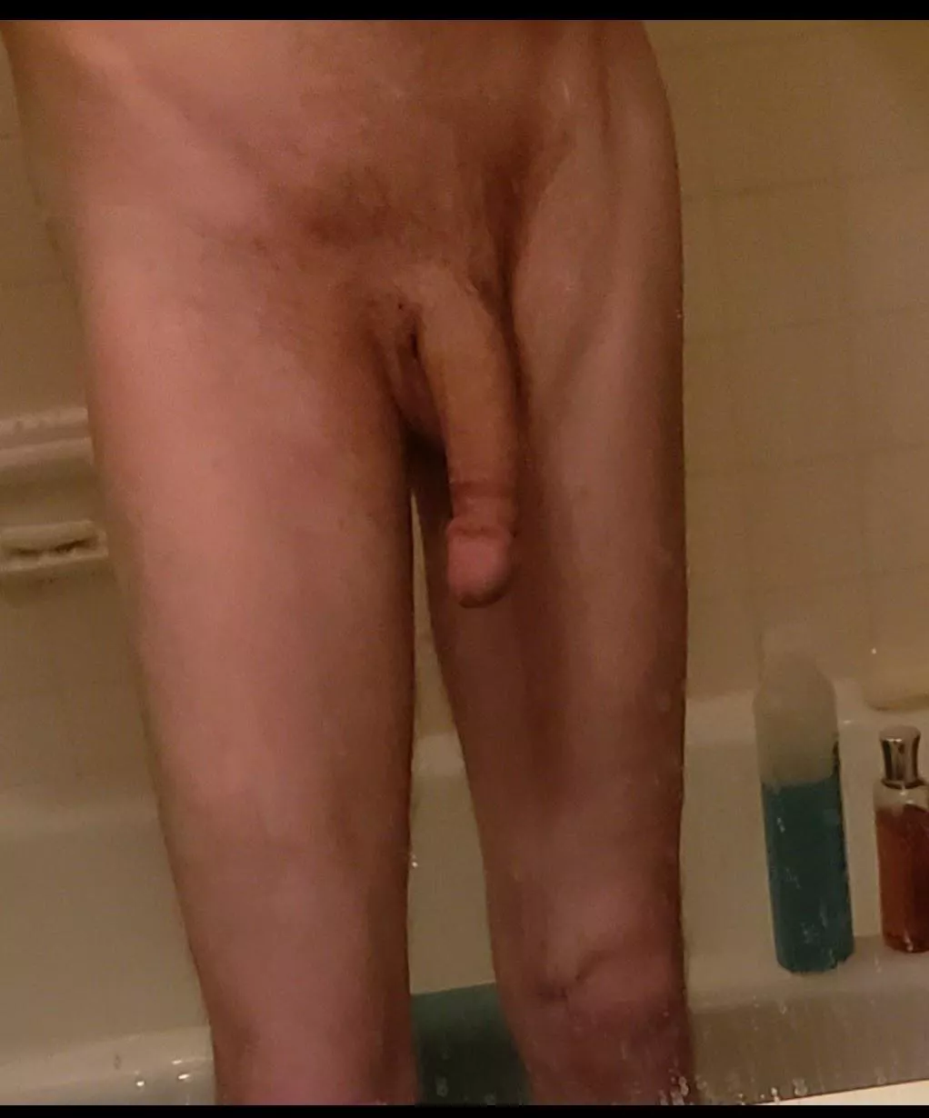 [M4F] mfm/FF] a little plumped up but from the heat and handling during the shave and shower and yes it is a big ass bottom shelf bottle of shampoo bonus size