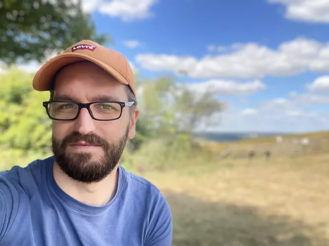 Recent pic of me out on a walk. I really need to spend more time outside.