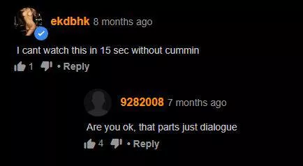 That part's just dialogue