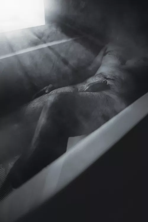 Watching him in the bath