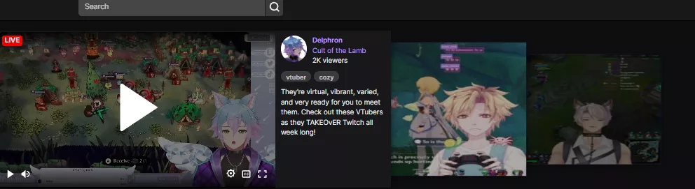 what controls what shows up here on the main landing page of twitch?
