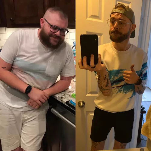 Been a wild journey so far. Lots of ups and lots of downs. I’ve lost almost 180 pounds. And now my next journey. To tone and shred. Stay tuned, fellow gays!