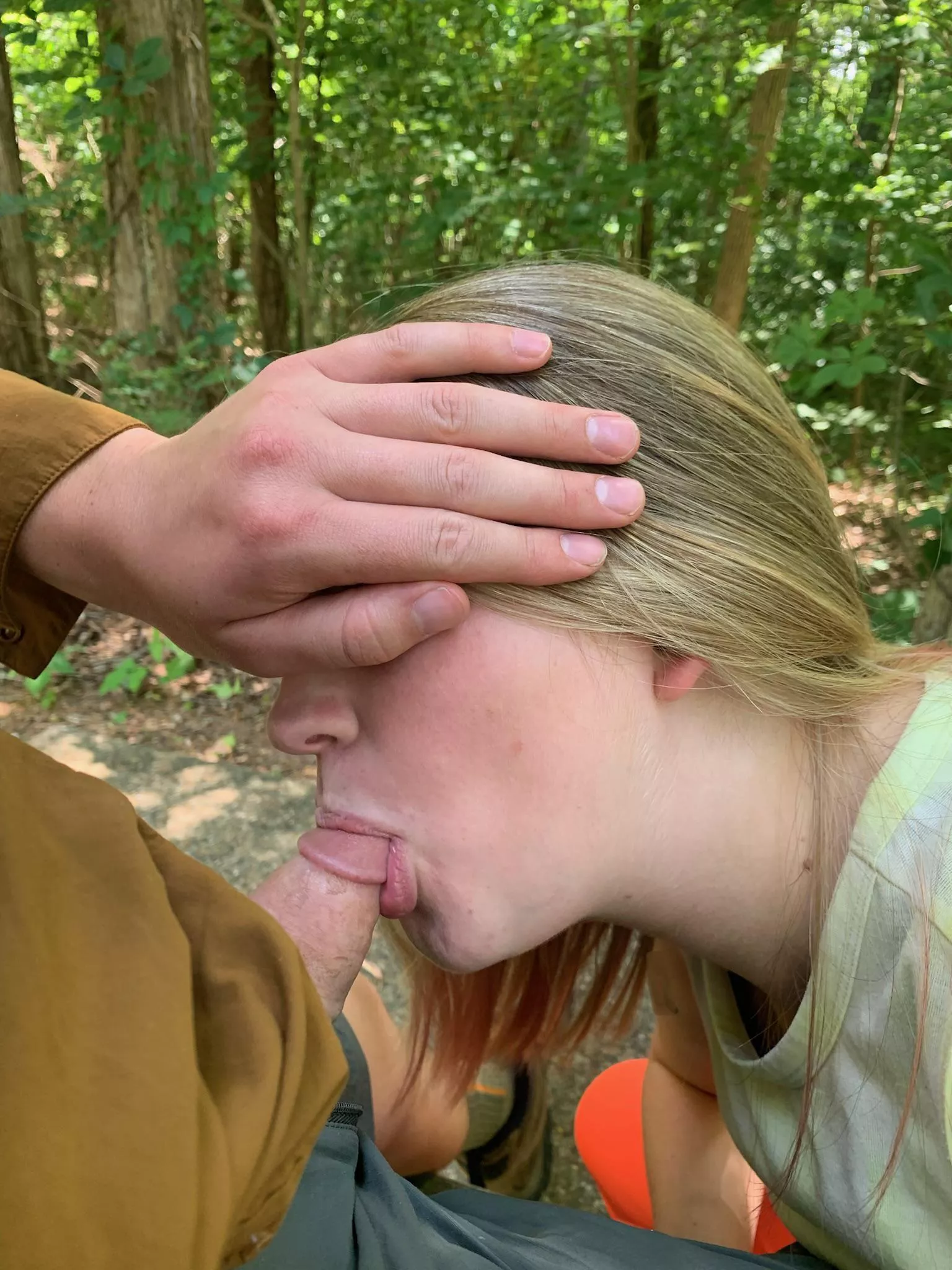 Blowjob on a hike, we don’t think we got caught, anyway…
