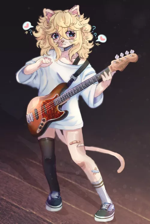 Hopefully the crowd doesn’t notice her socks ( they do. ) [Art by me: @PuppyyPawss On twit ]