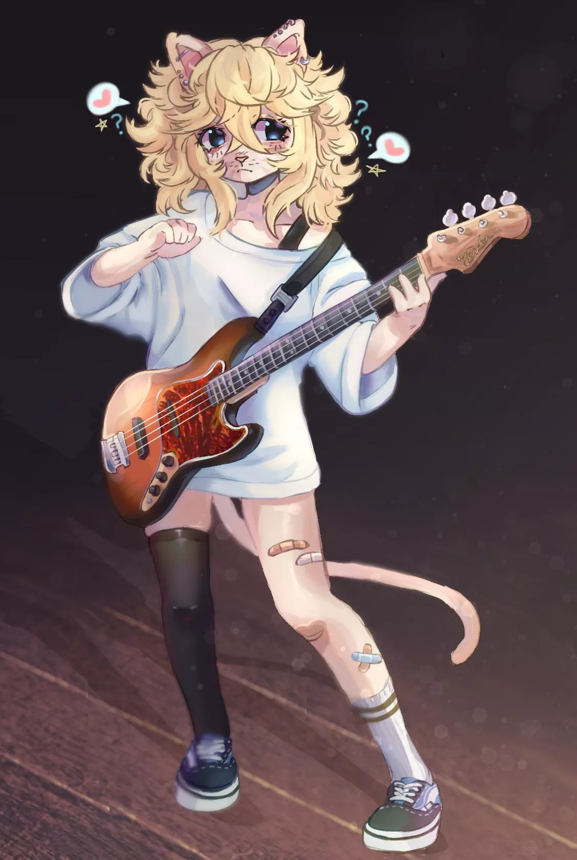 Hopefully the crowd doesn’t notice her socks ( they do. ) [Art by me: @PuppyyPawss On twit ]