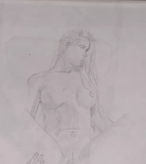 unknown untitled, pencil, by me, 2022