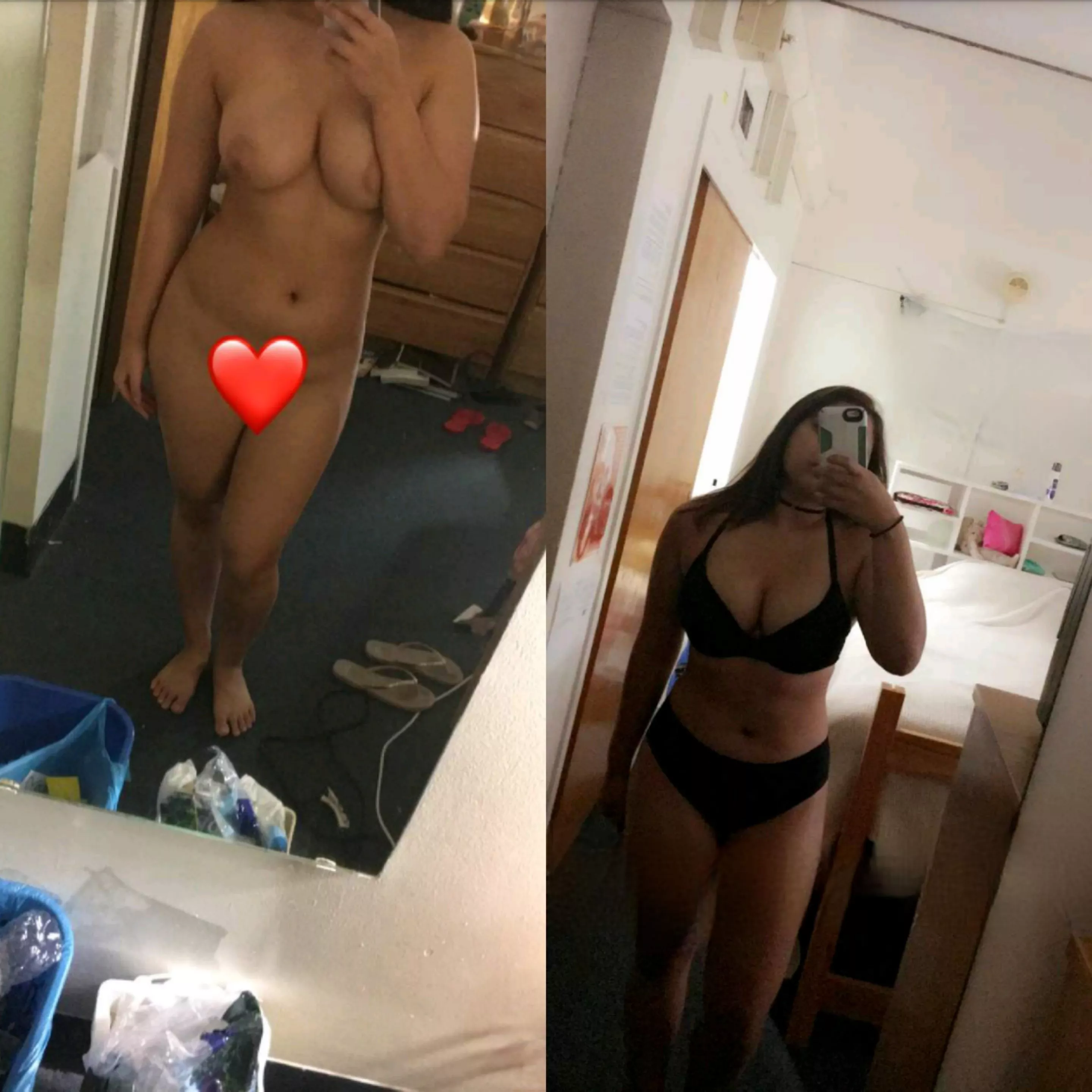 Can people really recognize me from my body? Can you guys tell from these two pictures that it's me in both?
