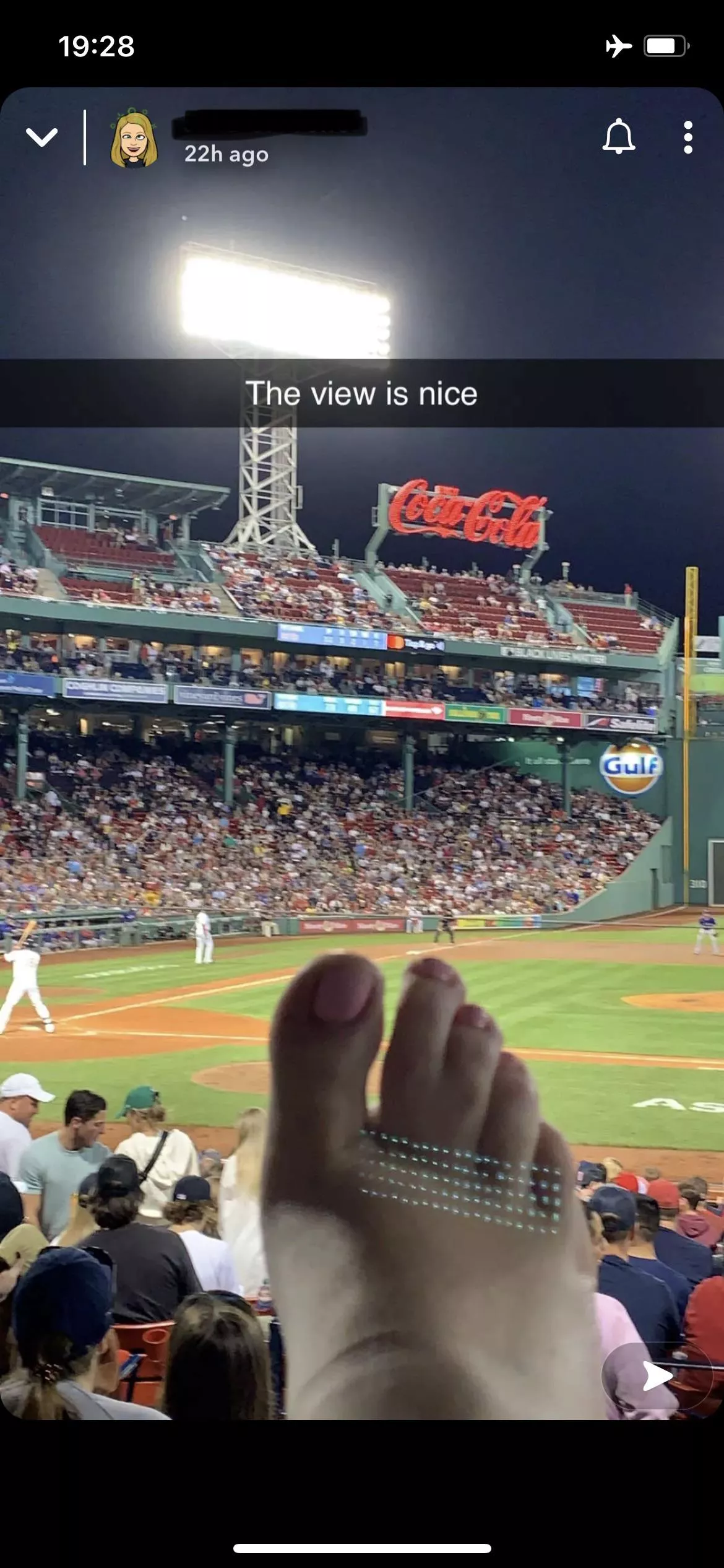 Feet at Fenway