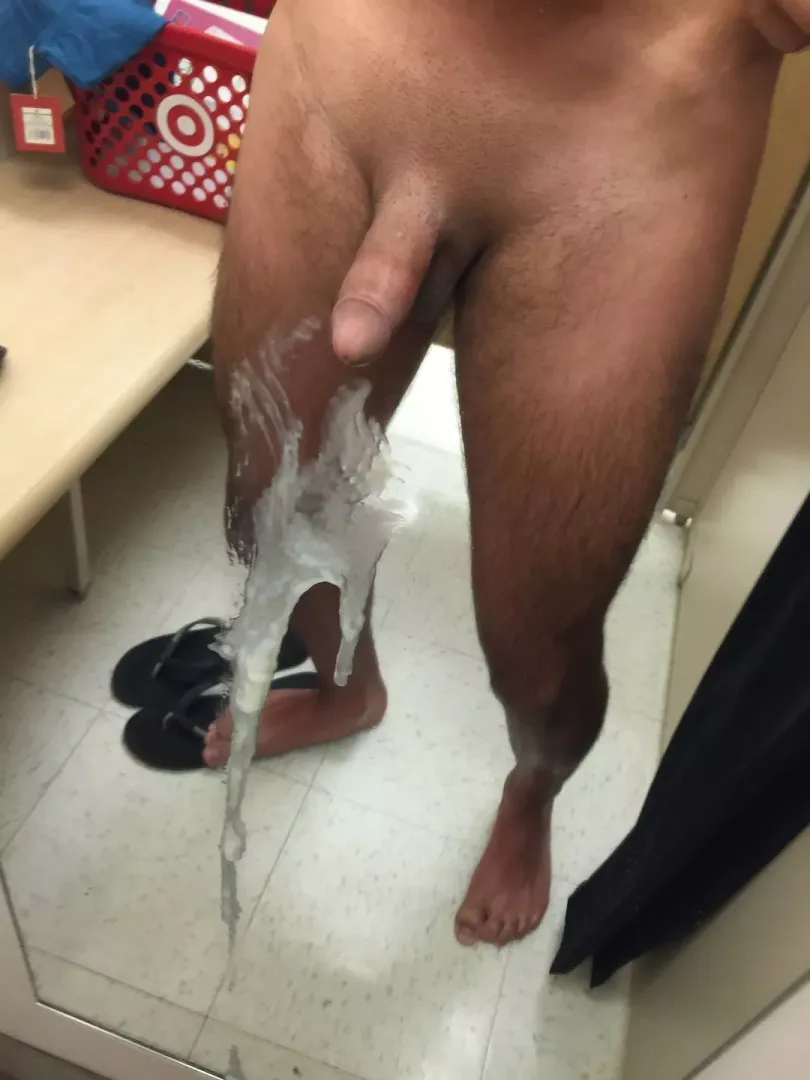 I got dared to cum in a dressing room in a store.... I think I'm banned for life