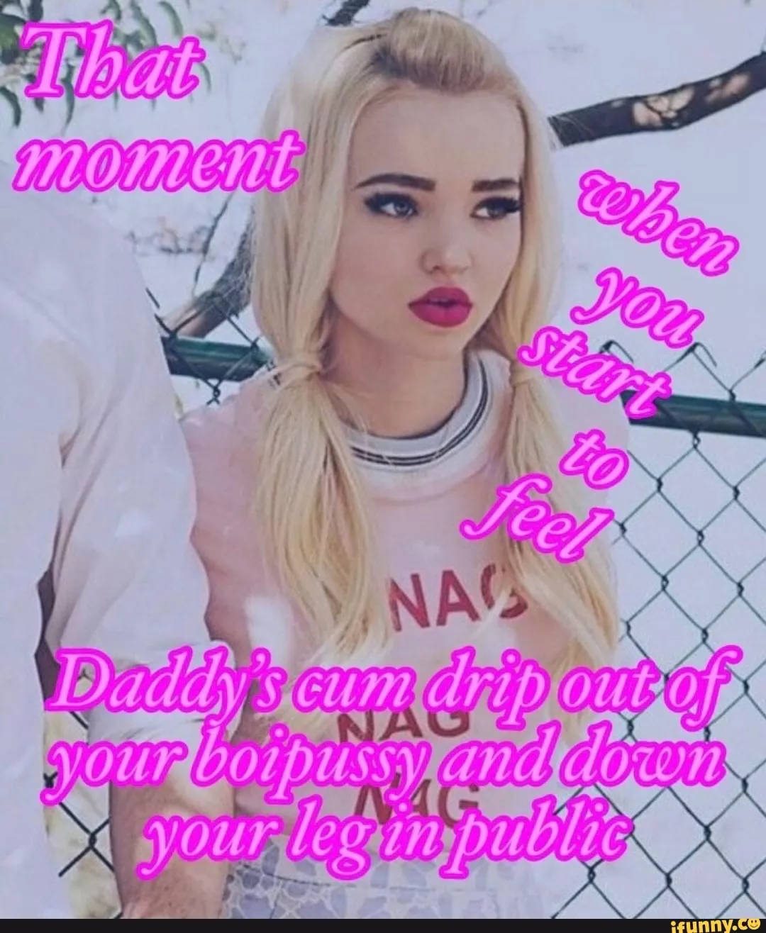 I wish I always had some of daddies cum leaking out of me.