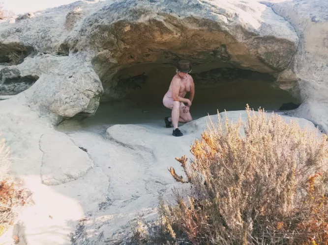 Took a hike, found a cave, got naked (as you do)