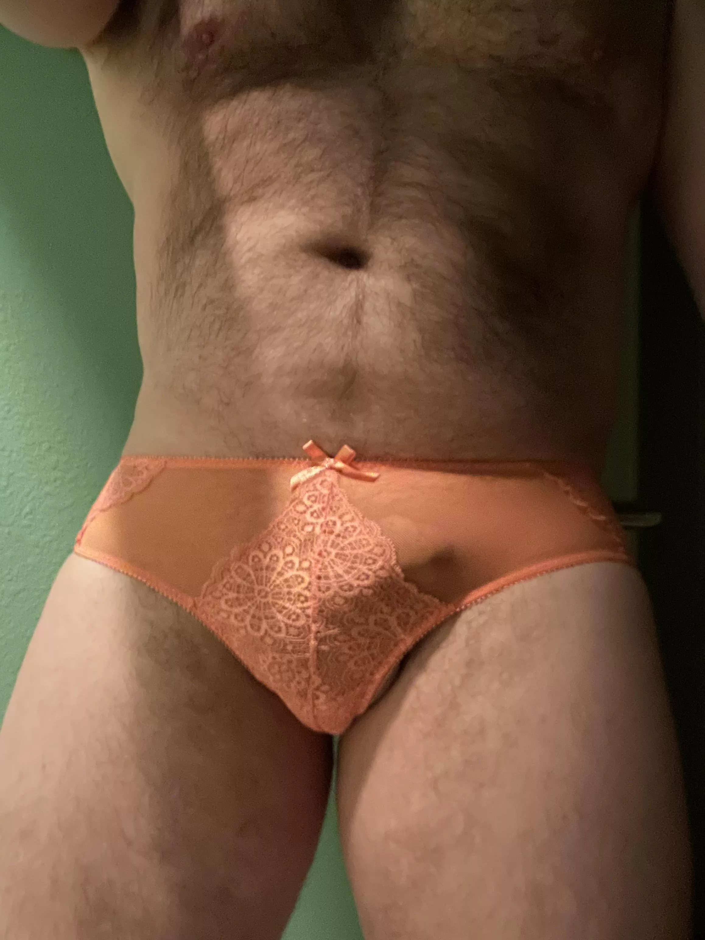 Because you wearing panties looking at me in my panties is hot