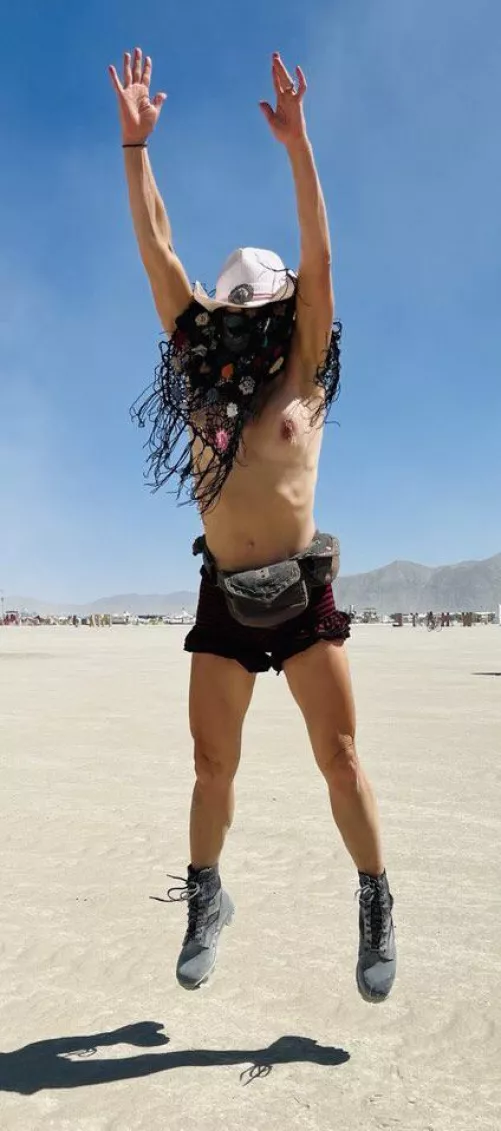 Burning Man brings out my frisky frolics. (53)(F)