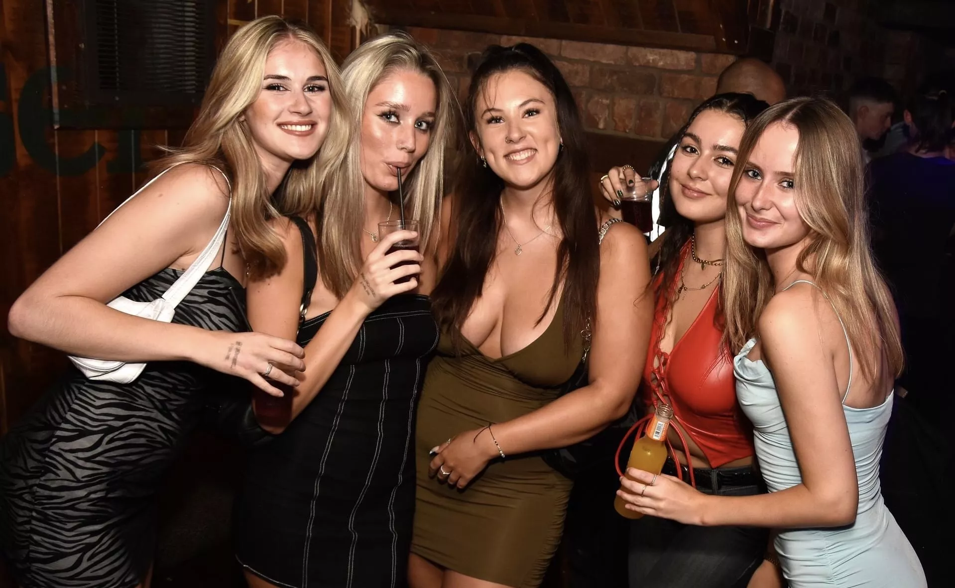 Five club babes to choose from Five club babes to choose from