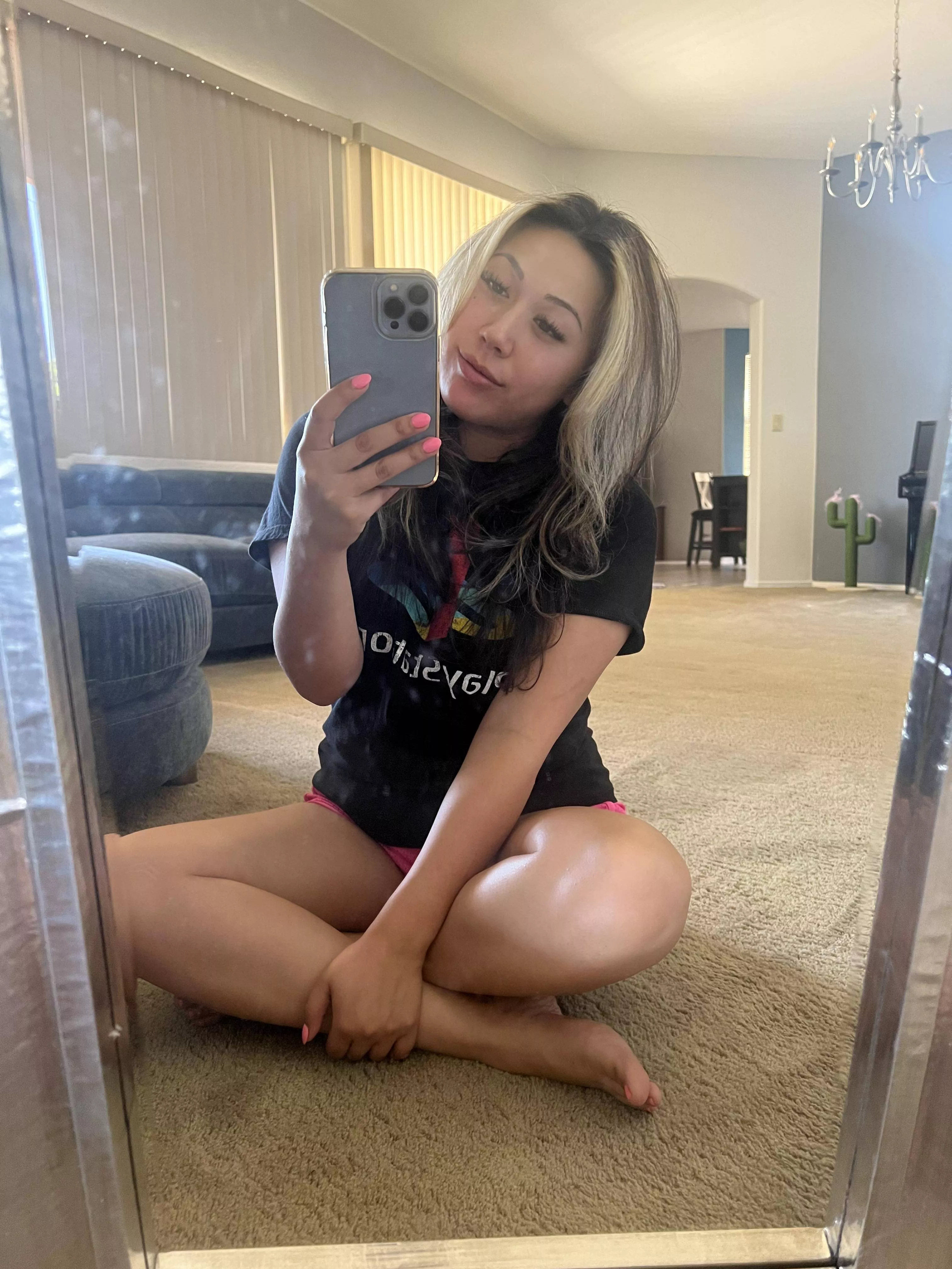 lick me now? I badly need your tongue inside this pussy.. ;)