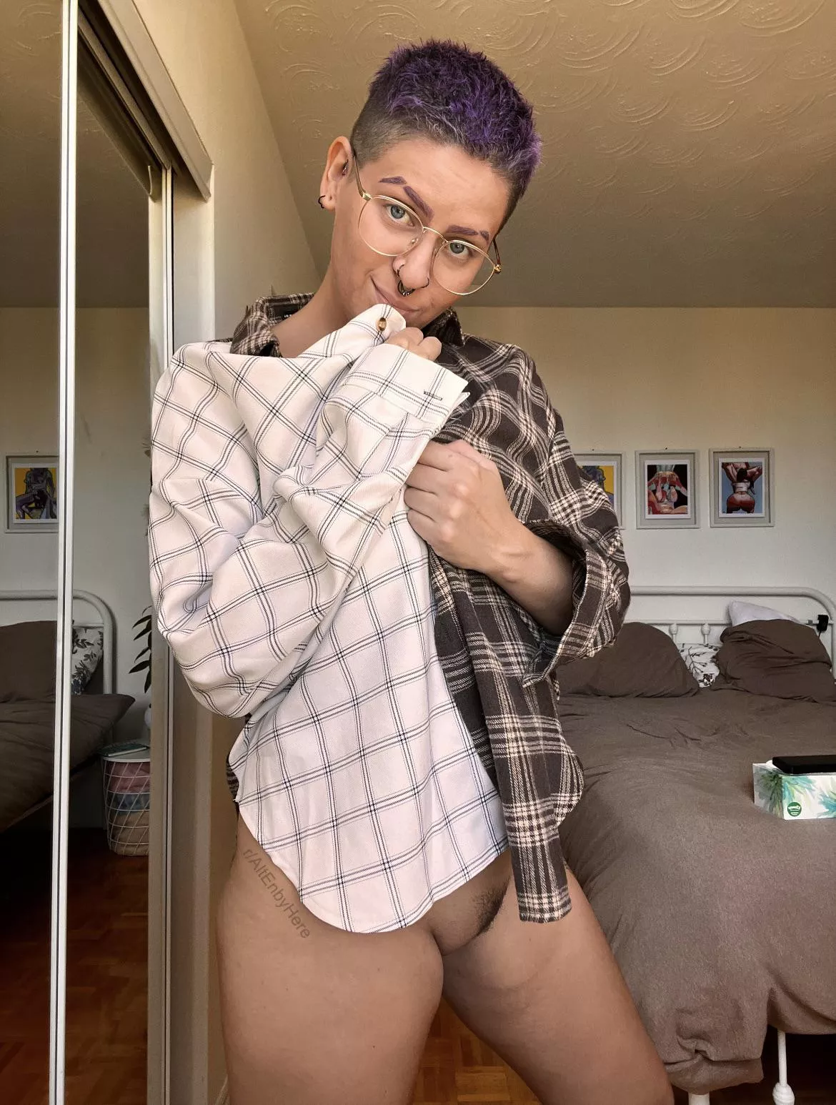 My fat juicy boy pussy peeking out just for you