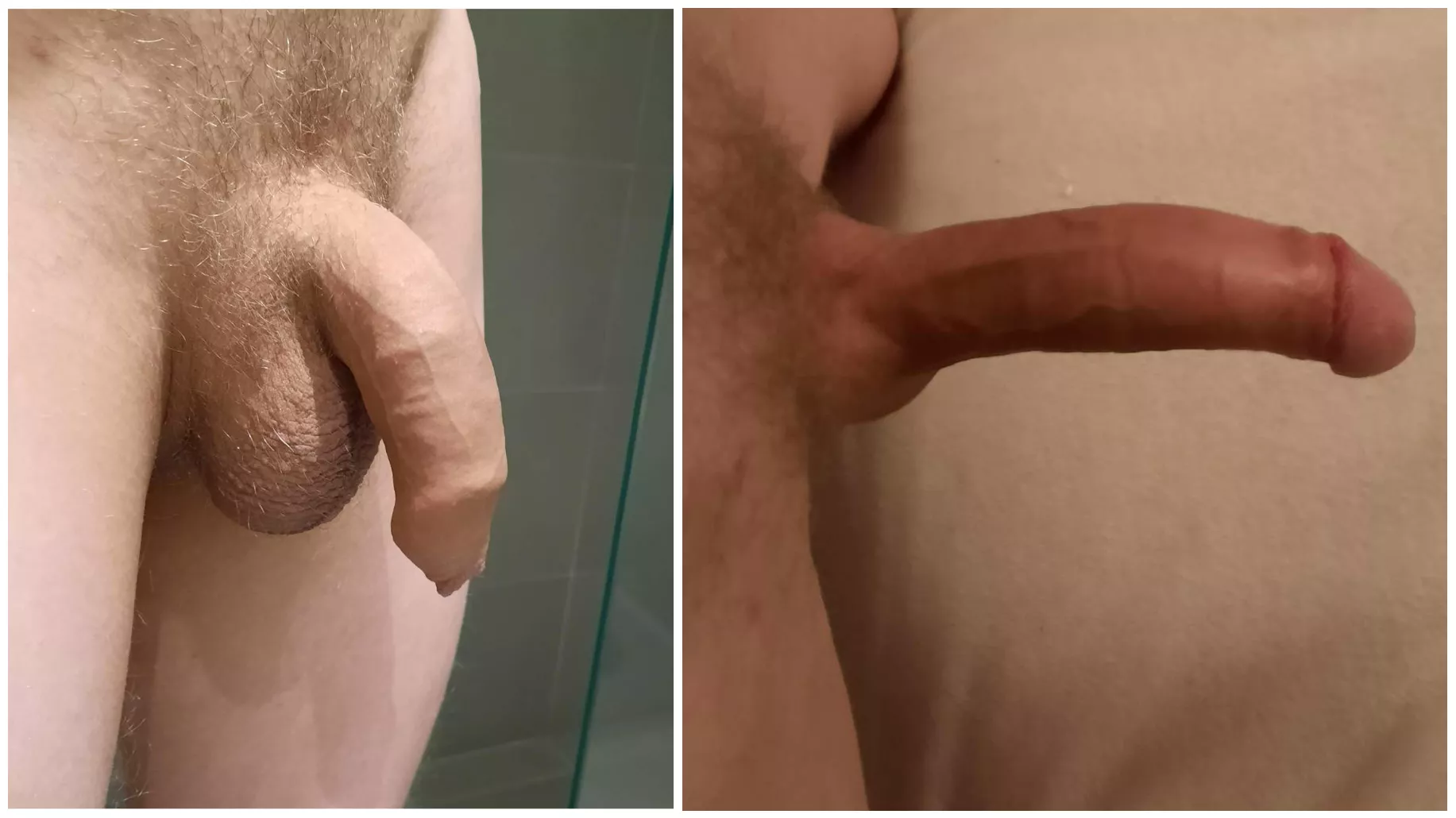 My soft and hard cock compared once again 😁