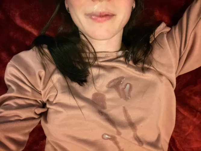 Perfect shot on my mouth and top π¦π (f) OC
