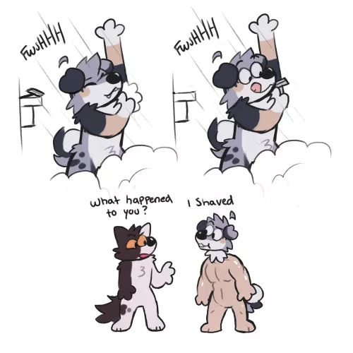 shave//art by me @flowfells on twitter