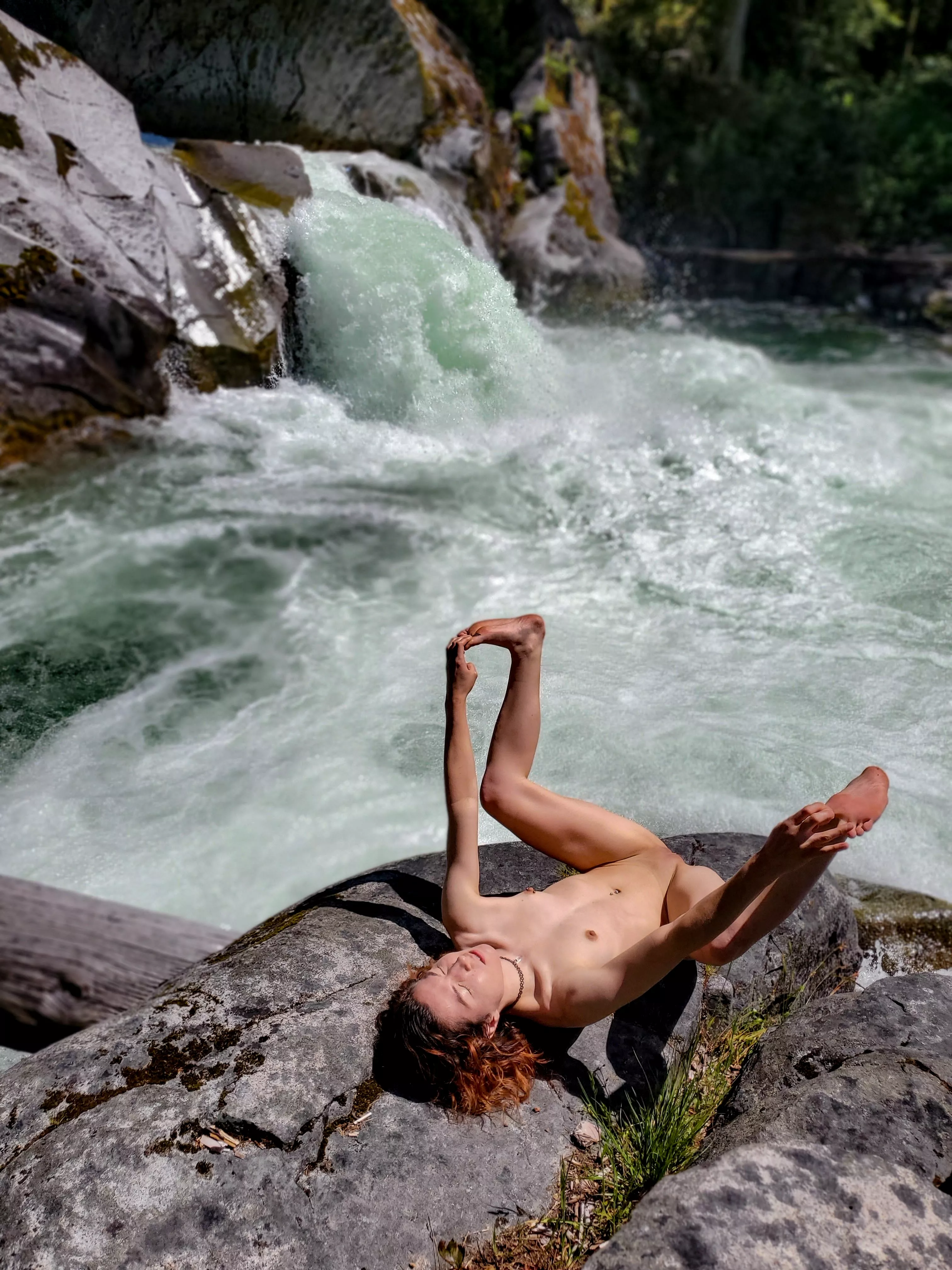 Solar Penetration🌞 Flashing my sacred slit to everyone at the river 😋💫