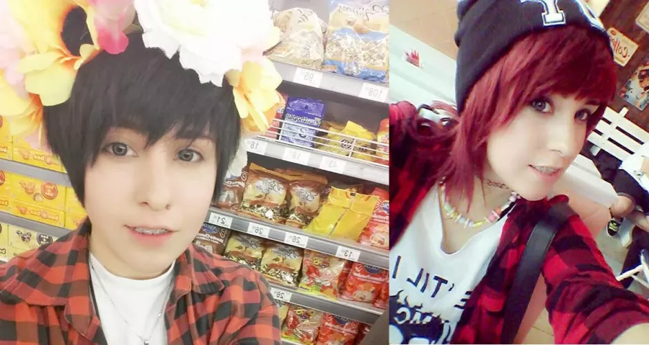 which 1 would u prefer to go out with, normal me or the cross dressed one?