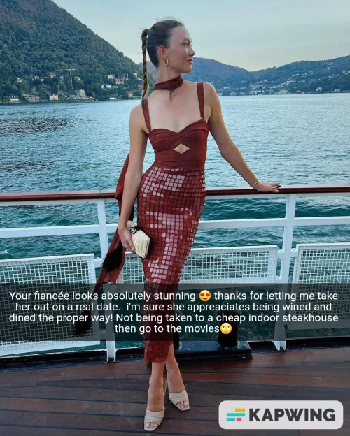 Your rich friend knows how to treat your fiancée
