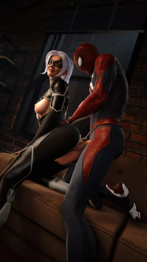 Black Cat & Spider-Man - Casual Meet-Up (Wampa) [Marvel]