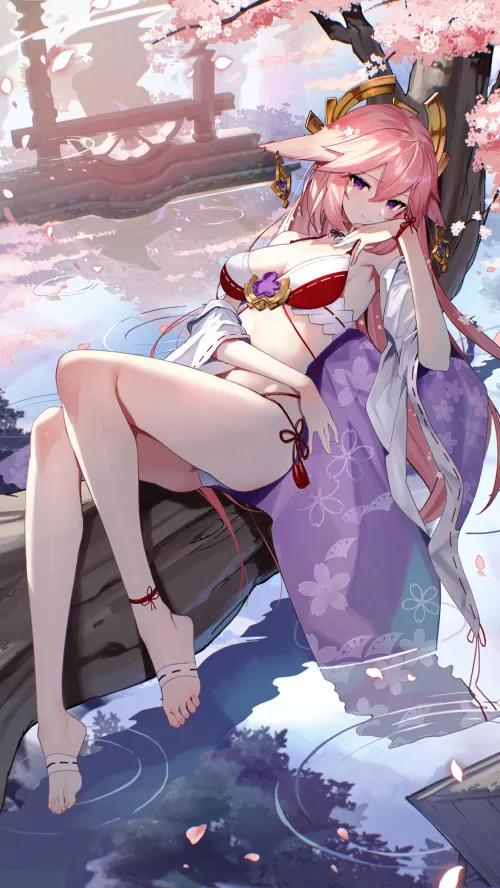 By the lake [Genshin Impact]