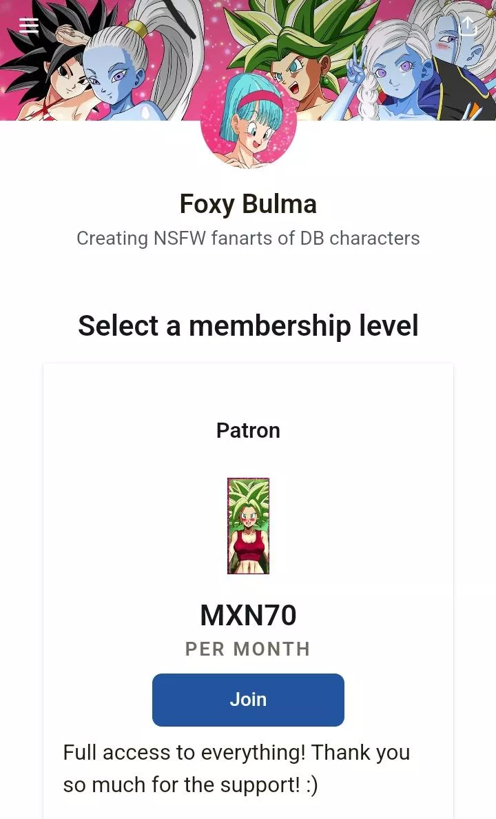 Cooperation to buy foxybulma patreon 0.70 usd or 10 mexican pesos send md