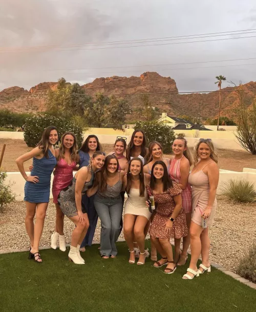 group photo, but your eyes always drift to the right