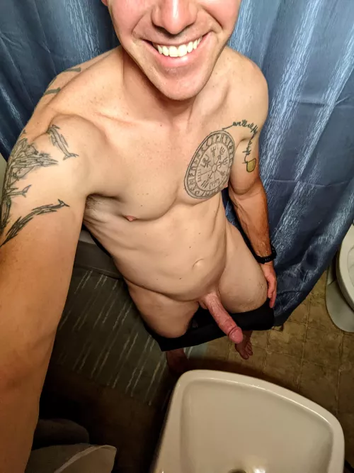 just got done at the gym and I'm horny, where would you let me put it first?