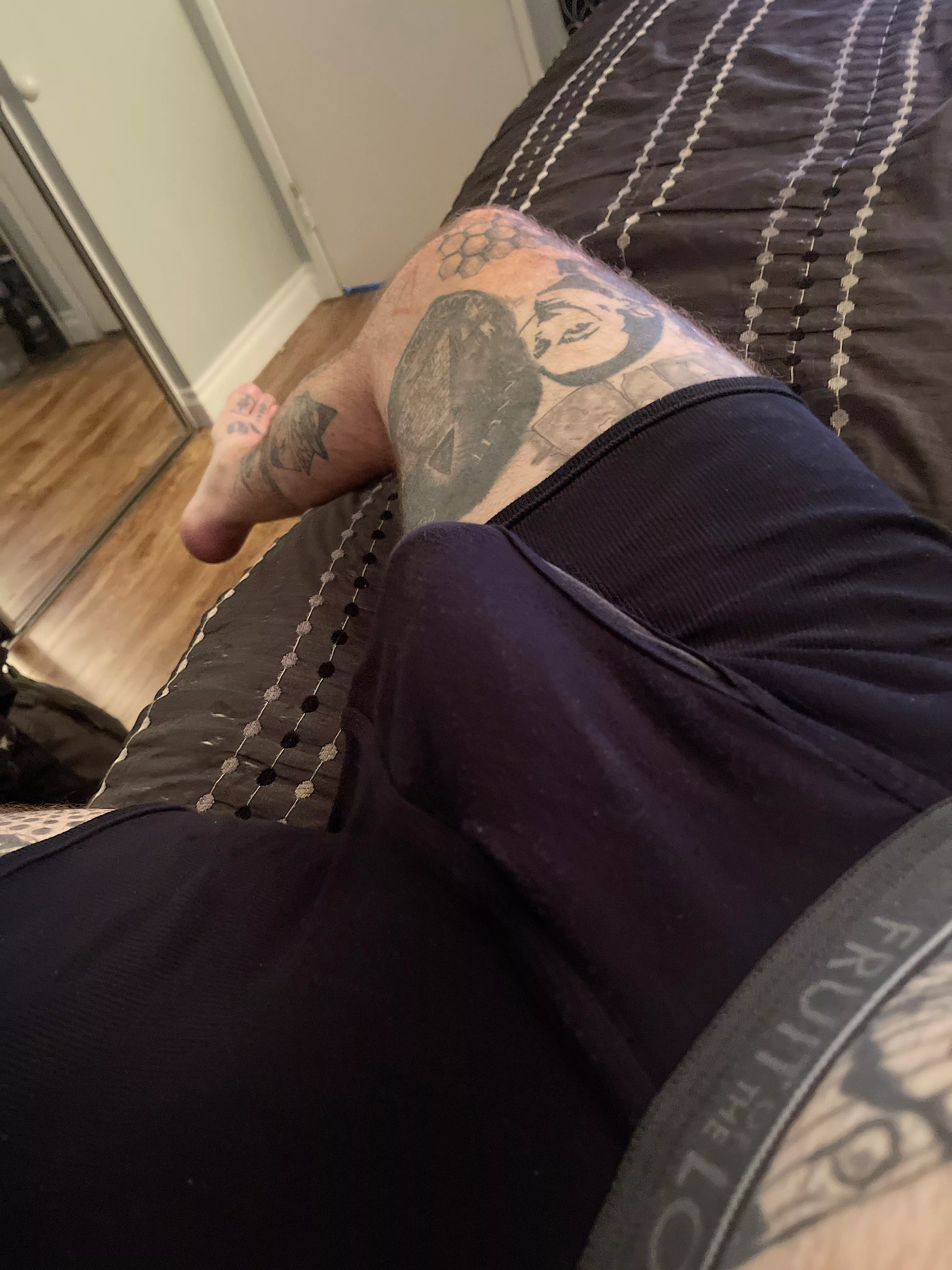 Just got out of the pool with friends bulging! Someone definitely noticed 😈🥵!!!