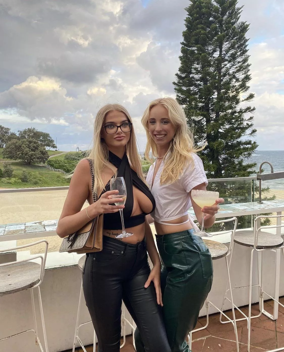 One of them clearly knows whats like this photo would look like