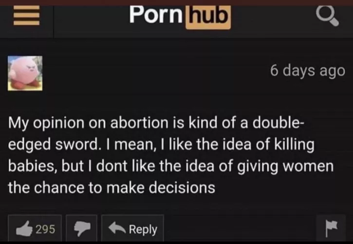 Pornhub comments are a different breed
