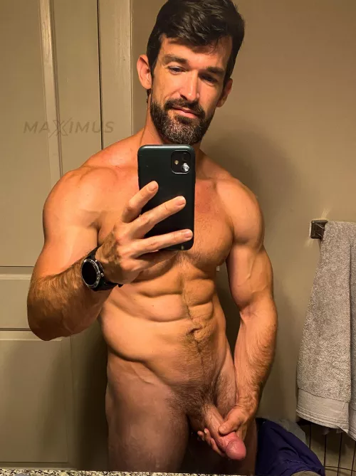 Still turned on from last night’s foursome