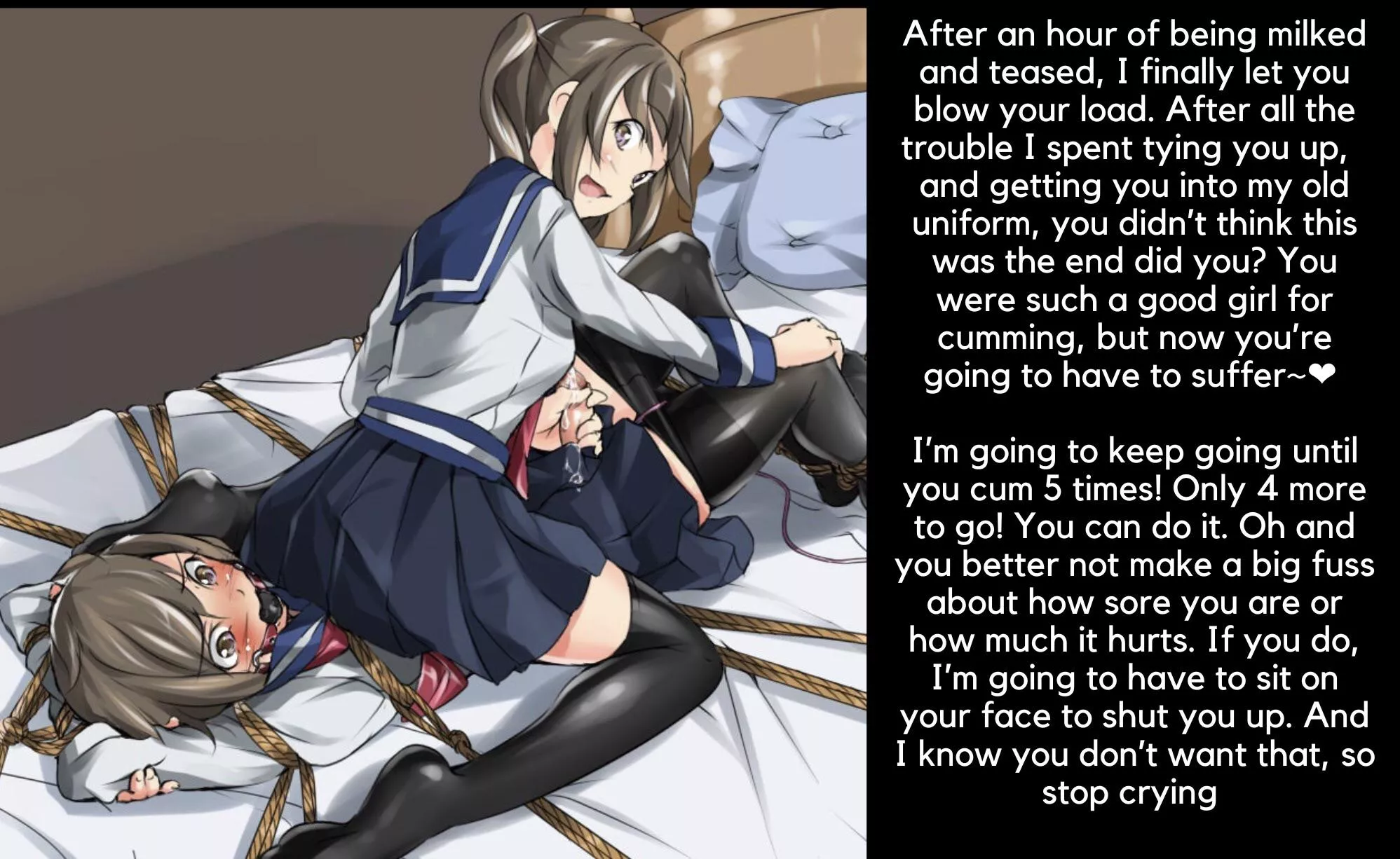 The rope is so you can’t run away