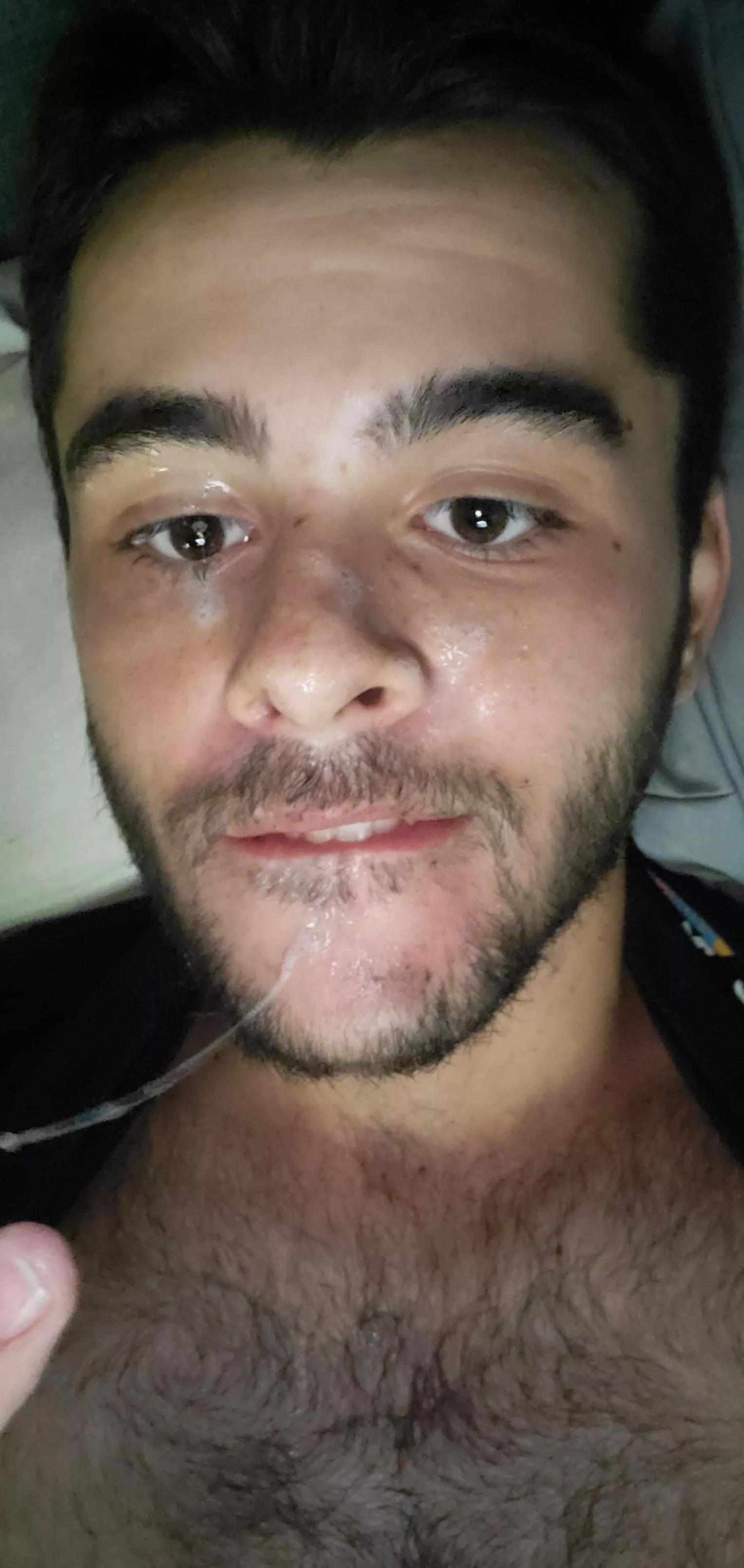 buddy busted on my eye then spits on my face. makes me feel like a pure slut!