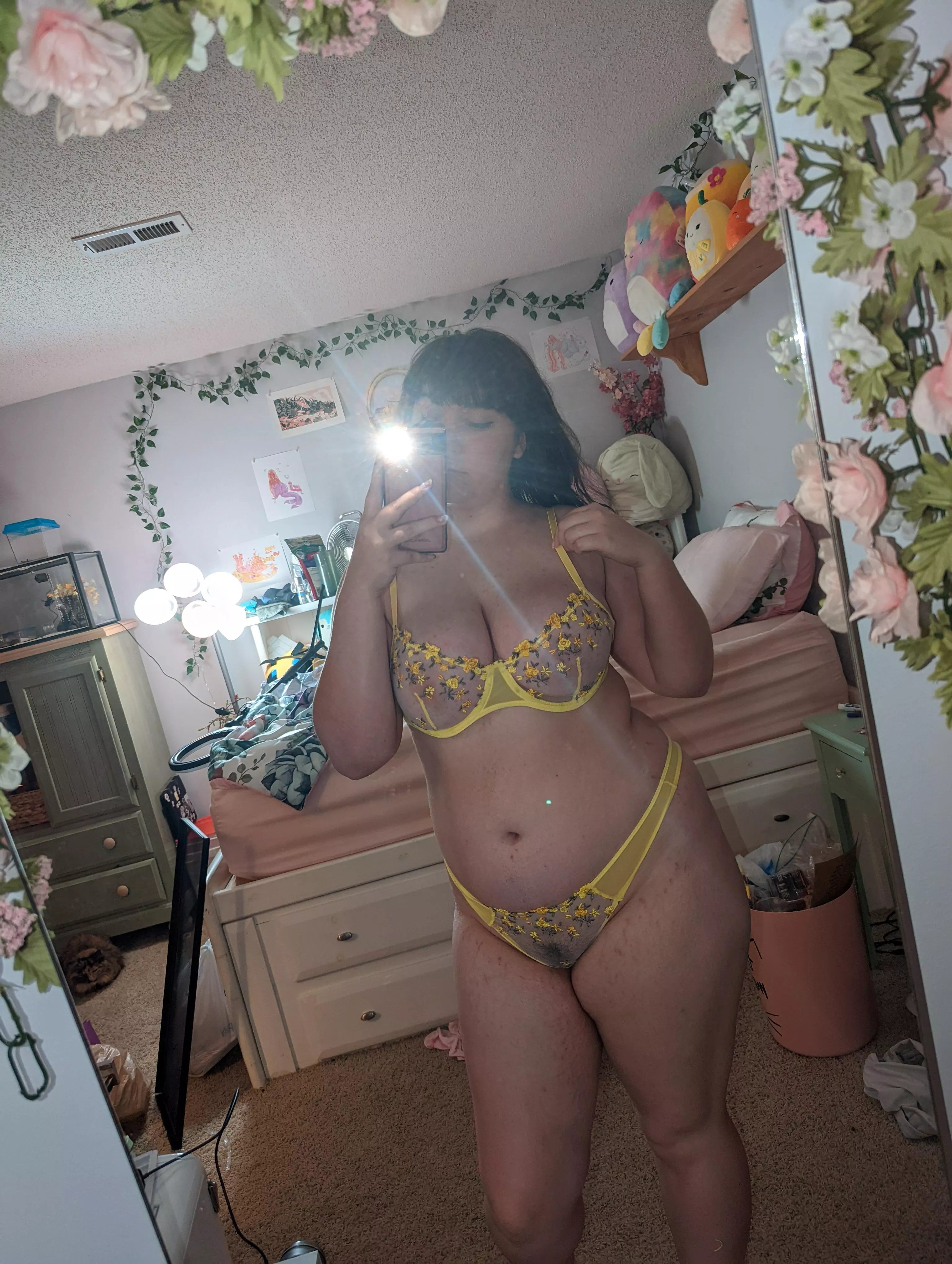 Do you like seeing my bush through my lingerie?