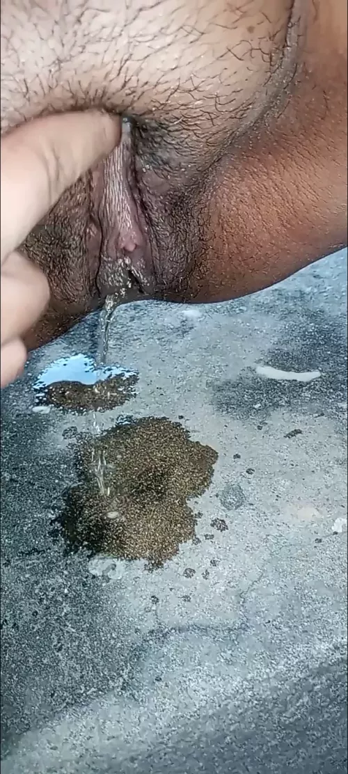 I couldn't take it and peed on the sidewalk. you want to see?