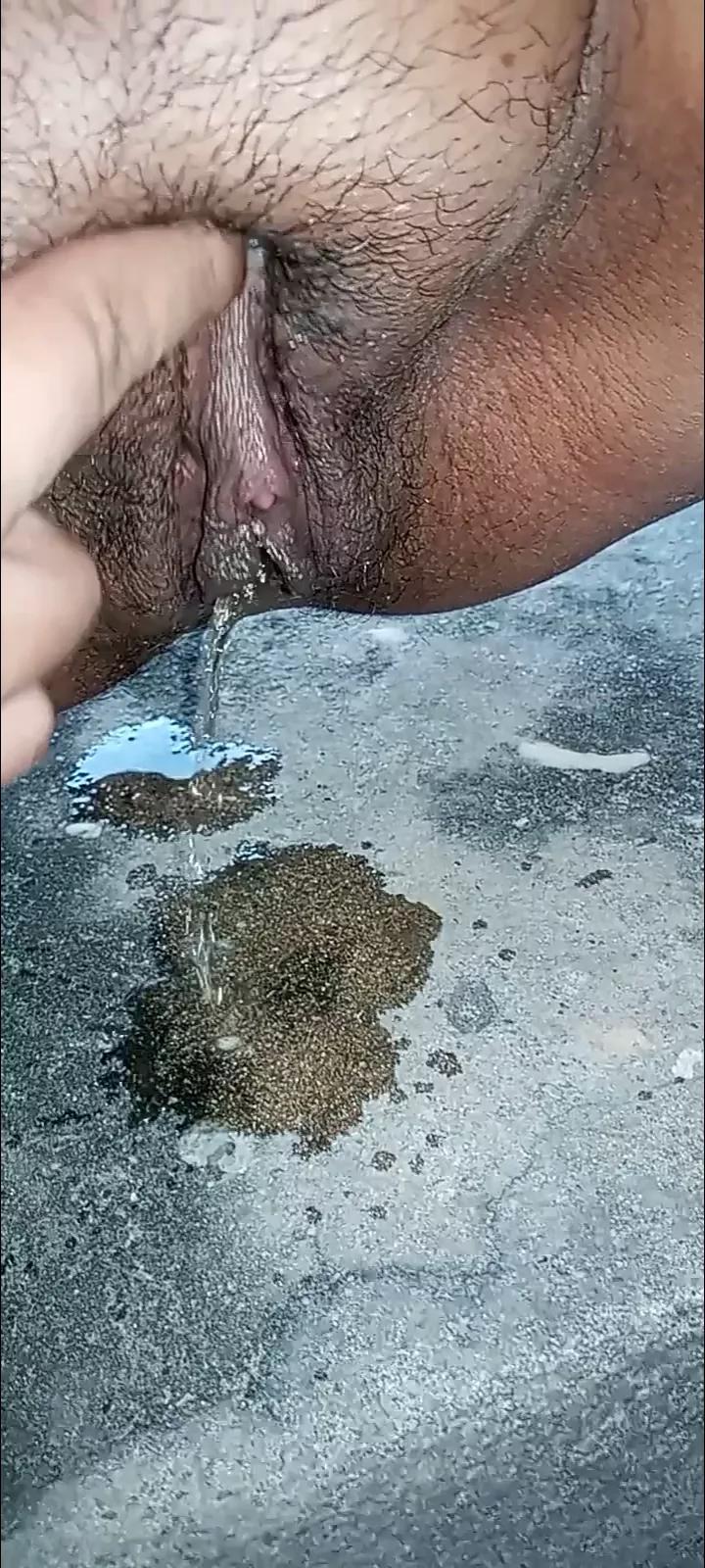 I couldn't take it and peed on the sidewalk. you want to see?