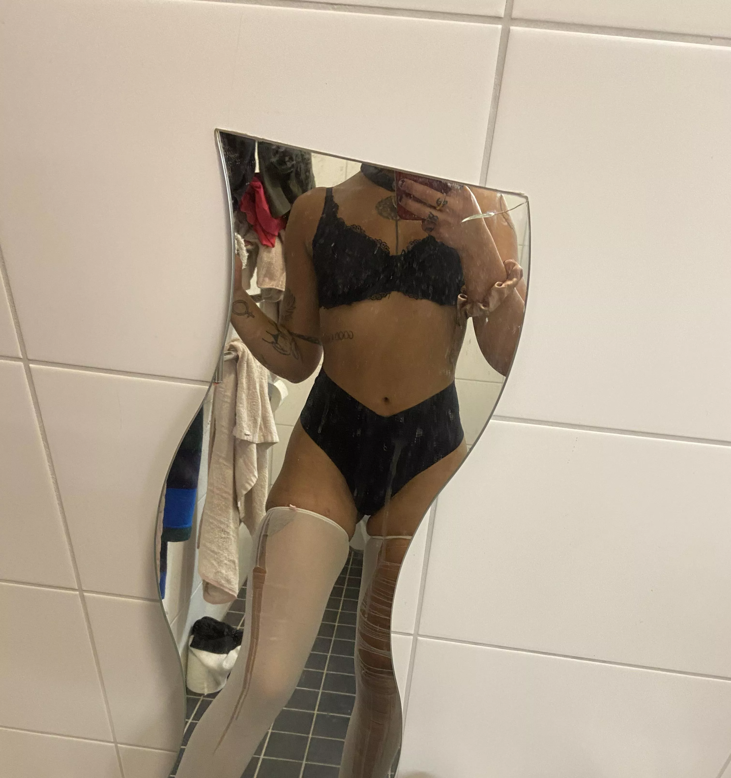 These socks are ripped tf up but still felt cute!