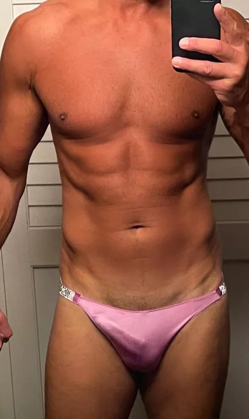 This was from early summer...I love this pair of Brazilian VS. you'd have fun with me in this pair, wouldn't you?