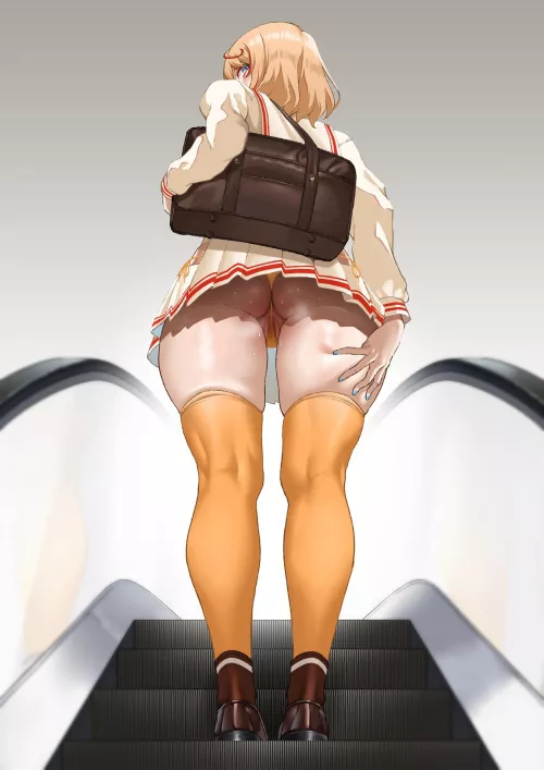 A view of short skirt from below