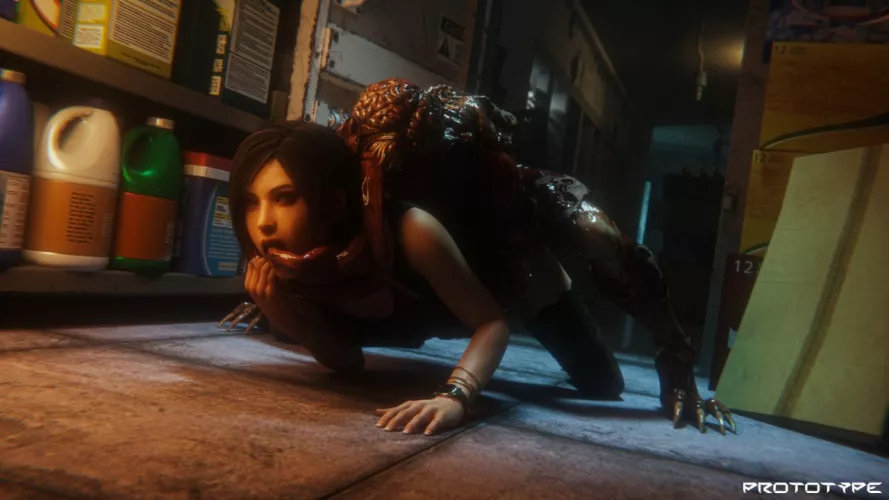 Ada vs Licker [Resident Evil] (prototype)