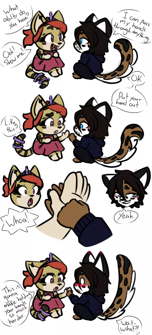 [For Hire] Verity X Corwin: Hands (Art and Ocs (c) Me)
