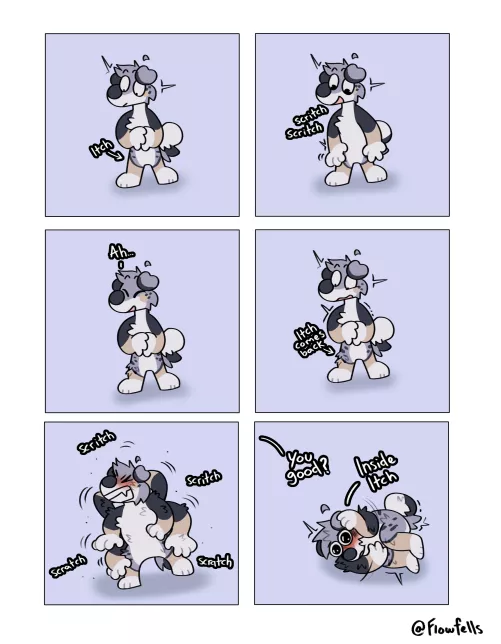 Itch under my skin//art by me @flowfells on twitter