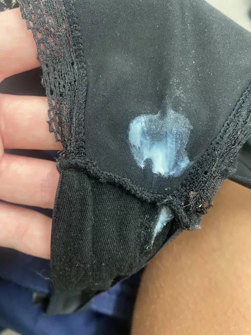 My creamy panties at work 🤭