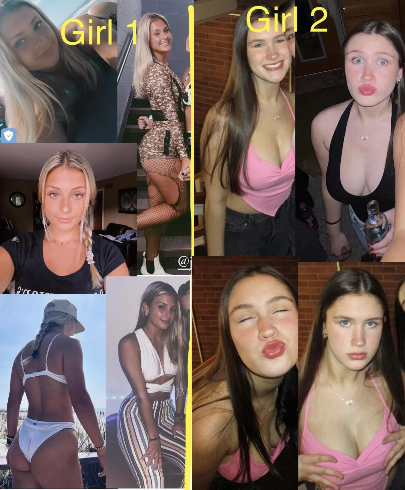 Need cock/jerk/cum/vocal tributes for 2 hot college girls ik irl. I’ll feed you more if you jerk/cock trib. I’ll send you their socials and nudes after cum tribute video, I have lots of hot pics/tiktoks so hmu (second screen only). Kik:ajackson1722 T